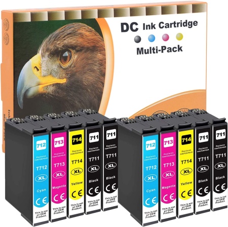 Epson T0711, T0712, T0713, T0714 multipak 10 ks kompatibilní cartridge